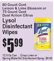 Super Fresh Lysol Disinfectant Wipes offer