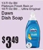 Super Fresh Dawn dish soap offer