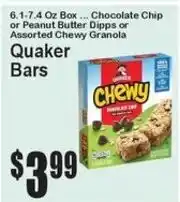 Super Fresh Quaker Bars offer