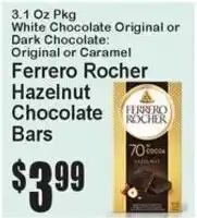 Ferrero Rocher Hazelnut Chocolate Bars