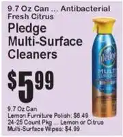 Super Fresh Pledge multi-surface cleaners offer