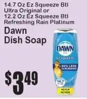 Super Fresh Dawn dish soap offer