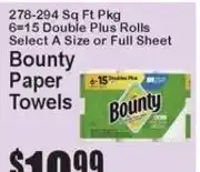 Super Fresh Bounty paper towels offer