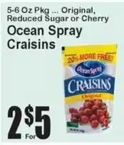 Super Fresh Ocean Spray Craisins offer