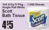 Super Fresh Scott bath tissue offer