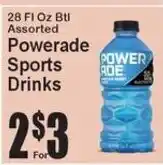Super Fresh Powerade sports drinks offer