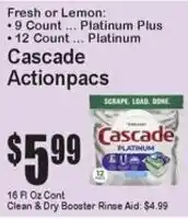 Super Fresh Cascade Actionpacs offer