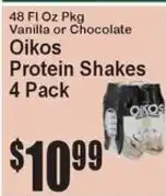 Super Fresh Oikos Protein Shakes offer