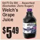 Super Fresh Welch's Grape Juice offer