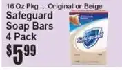 Super Fresh Safeguard soap bars offer