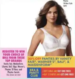 Boscov's Bra & Panty Club offer