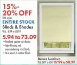 Boscov's Friedland custom-cut shades offer