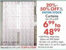 Boscov's Laura Ashley curtains offer