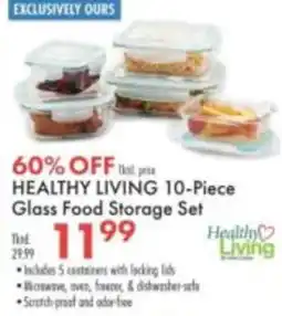 Boscov's Healthy Living Glass Food Storage Set offer