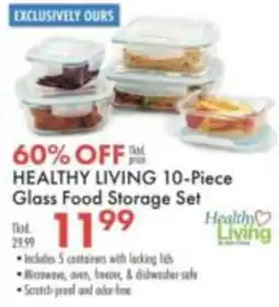 Boscov's Healthy Living Glass Food Storage Set offer