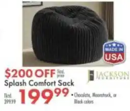 Boscov's Jackson Furniture Splash Comfort Sack offer