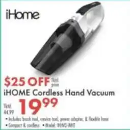 Boscov's iHome cordless hand vacuum offer