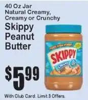 Super Fresh Skippy Peanut Butter offer