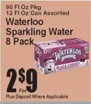 Super Fresh Waterloo sparkling water offer