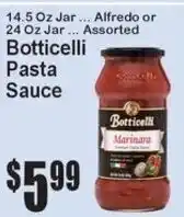 Super Fresh Botticelli pasta sauce offer