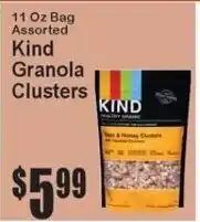 Super Fresh Kind granola clusters offer