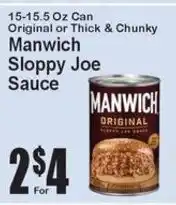 Super Fresh Manwich sloppy joe sauce offer