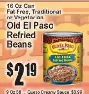 Super Fresh Old El Paso Refried Beans offer