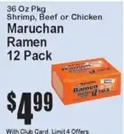 Super Fresh Maruchan Ramen offer