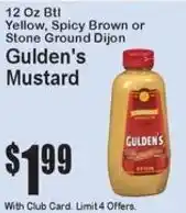 Super Fresh Gulden's Mustard offer
