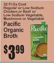 Super Fresh Pacific Organic Broth offer