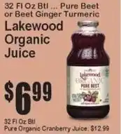 Super Fresh Lakewood Organic Juice offer