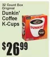 Super Fresh Dunkin' Coffee K-Cups offer