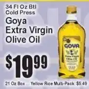 Super Fresh Goya extra virgin olive oil offer