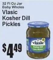 Super Fresh Vlasic Kosher Dill Pickles offer