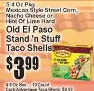 Super Fresh Old El Paso Stand 'n Stuff Taco Shells offer