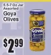 Super Fresh Goya olives offer