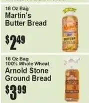 Super Fresh Martin's butter bread offer