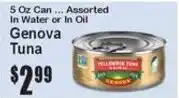 Super Fresh Genova tuna offer