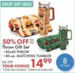 Boscov's Throw Gift Set offer
