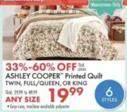 Boscov's Ashley Cooper Printed Quilt offer