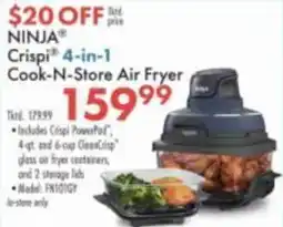 Boscov's Ninja Crispi 4-in-1 Cook-N-Store Air Fryer offer