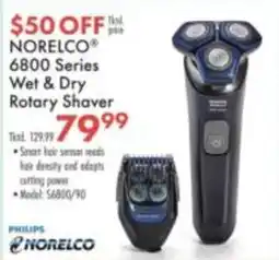 Boscov's Norelco 6800 Series Wet & Dry Rotary Shaver offer