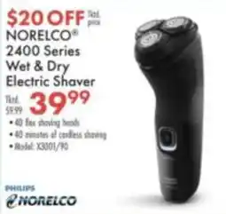 Boscov's Norelco 2400 Series Wet & Dry Electric Shaver offer