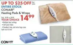 Boscov's Conair heating pads & wraps offer