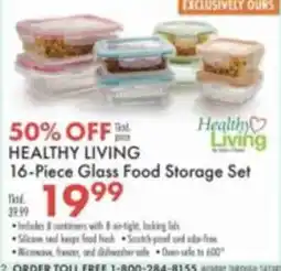Boscov's Healthy Living Glass Food Storage Set offer