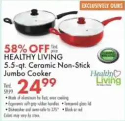 Boscov's Healthy Living 5.5-qt. Ceramic Non-Stick Jumbo Cooker offer