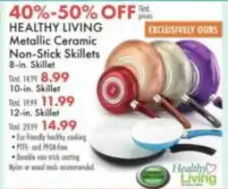 Boscov's Healthy Living Metallic Ceramic Non-Stick Skillets offer