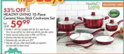 Boscov's Healthy Living 10-Piece Ceramic Non-Stick Cookware Set offer