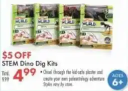 Boscov's STEM Dino Dig Kits offer