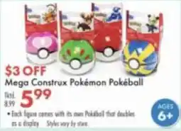 Boscov's Mega Construx Pokemon Pokeball offer